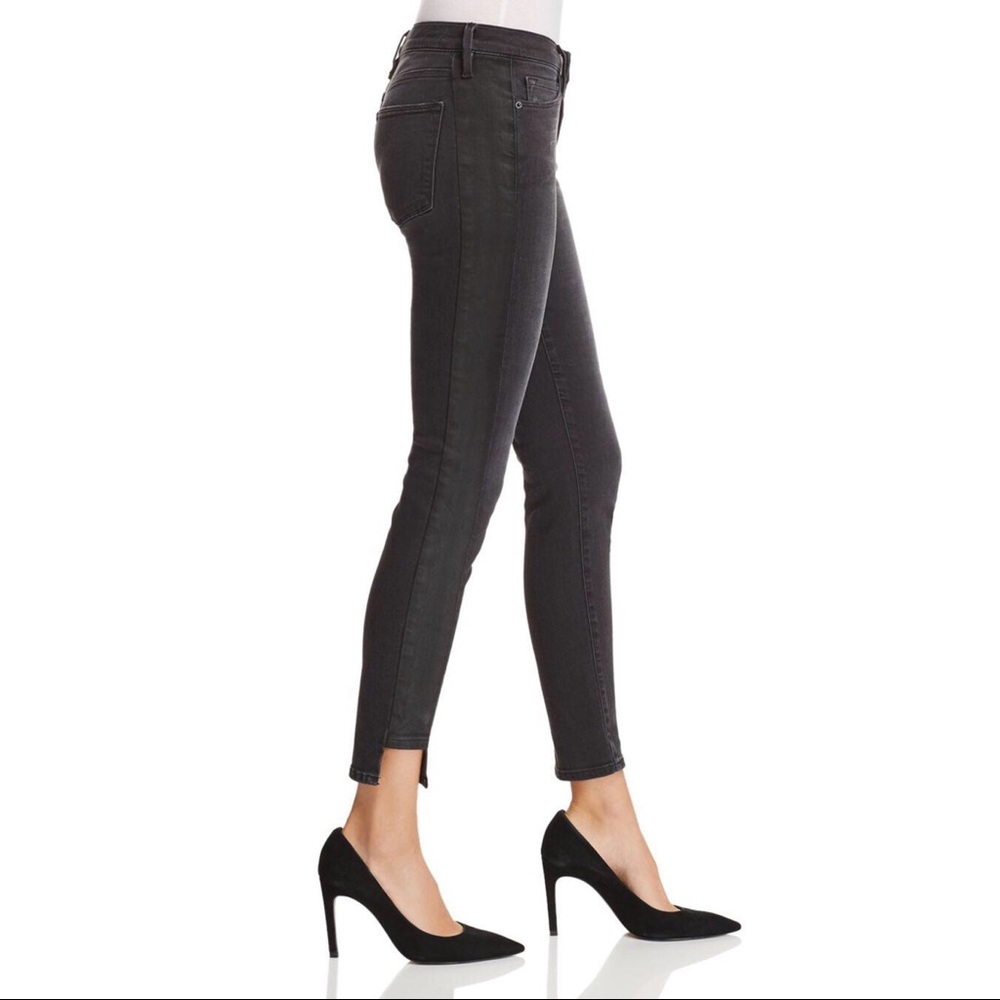 Frame le skinny coated tux jeans